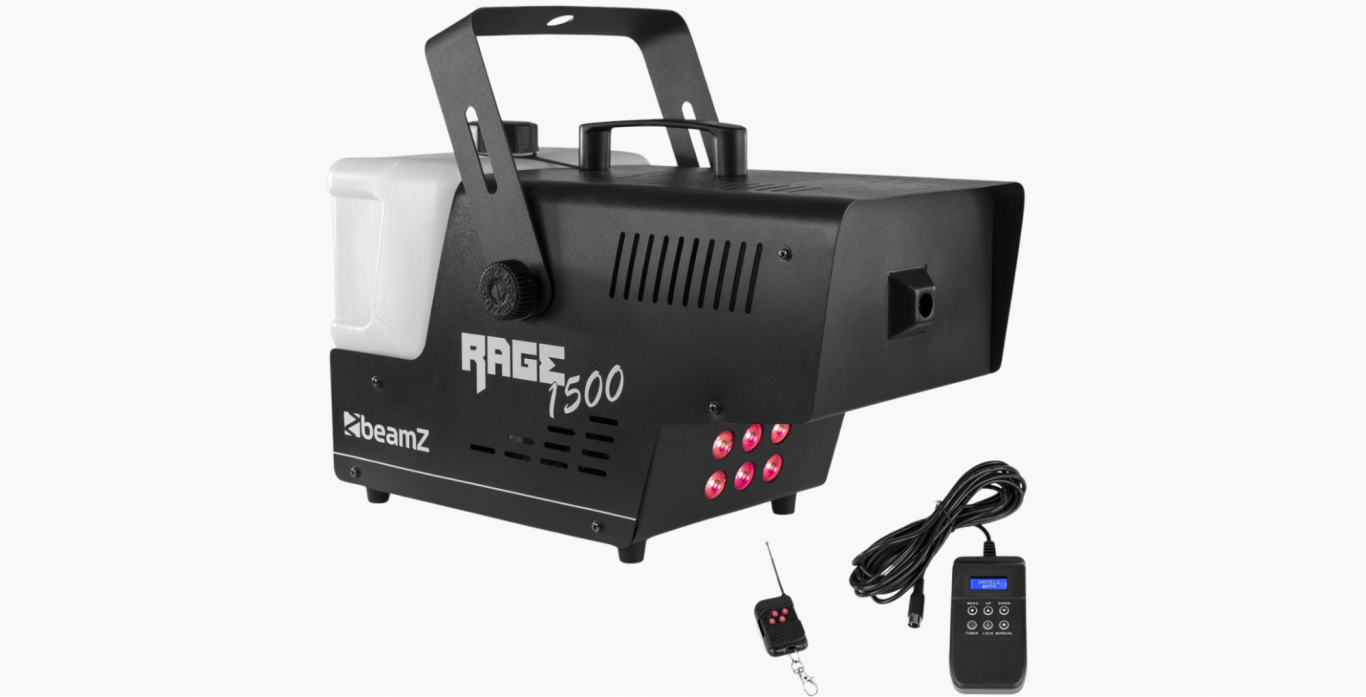 BeamZ Rage 1500 Nebelmaschine mieten Hamburg - Mit Fernbedienung